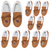 NFL Womens Tan Moccasin Slippers - Pick Your Team!