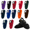 NFL Womens Heel Strap Wordmark Fur Slides - Pick Your Team!