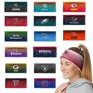 NFL Womens Gradient Printed Headbands - Pick Your Team!