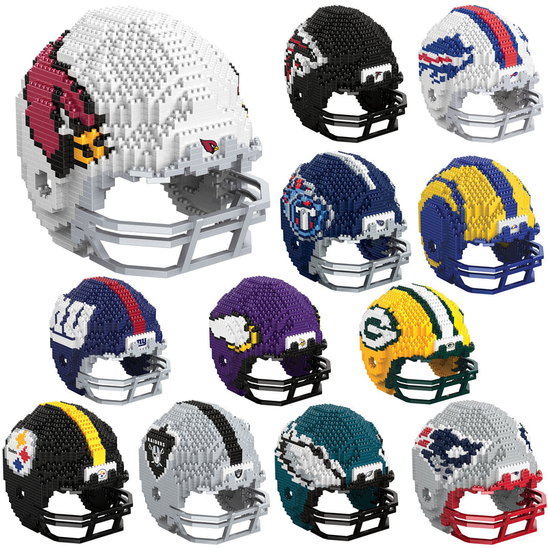 FOCO NFL 3D BRXLZ Puzzle Replica Helmet Set