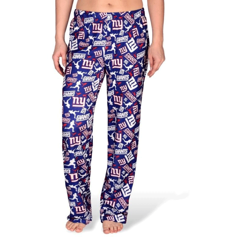 Denver Broncos NFL Womens Repeat Logo Print Polyester Sleepwear Pants