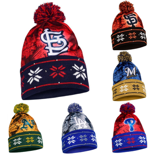 MLB Big Logo Light Up Printed Beanie