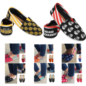 NHL Womens Stripe Canvas Shoes