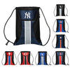 MLB Big Stripe Zipper Drawstring Backpack - Pick Your Team!