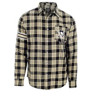 Pittsburgh Penguins Wordmark Basic Flannel Shirt