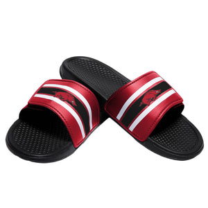 Arkansas Razorbacks NCAA Mens Stripe Legacy Sport Slides