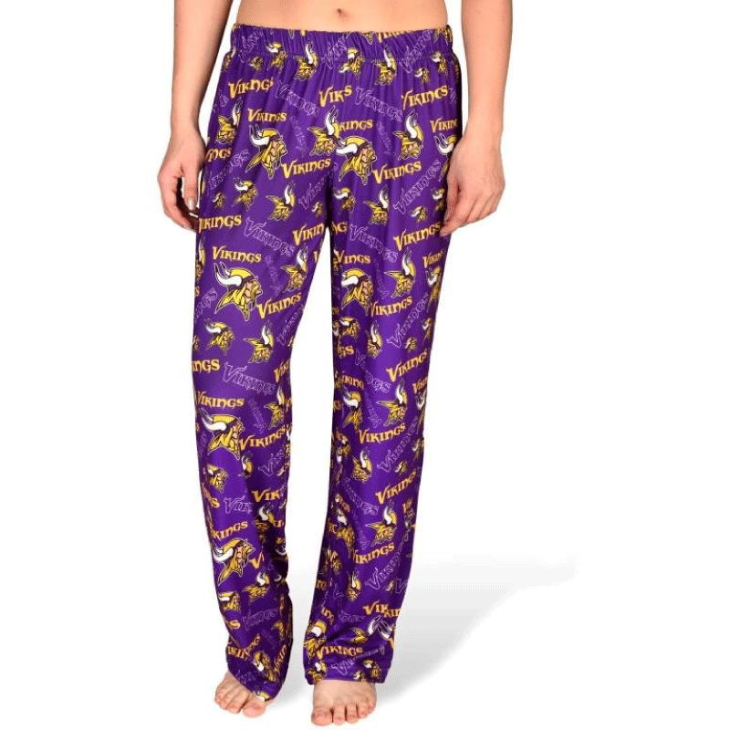 Womens NFL Repeat Logo Print Polyester Sleepwear Pants Pick Your Tea